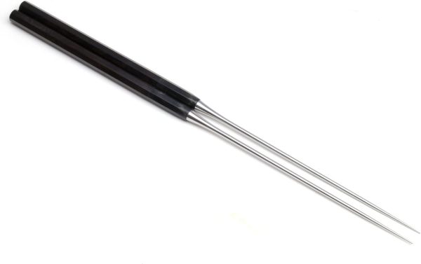 Chopsticks Premium Japanese Sushi Chef's Traditional Garnishing Plating Tweezers Octagonal Ebony Handle -  (7"(180mm))