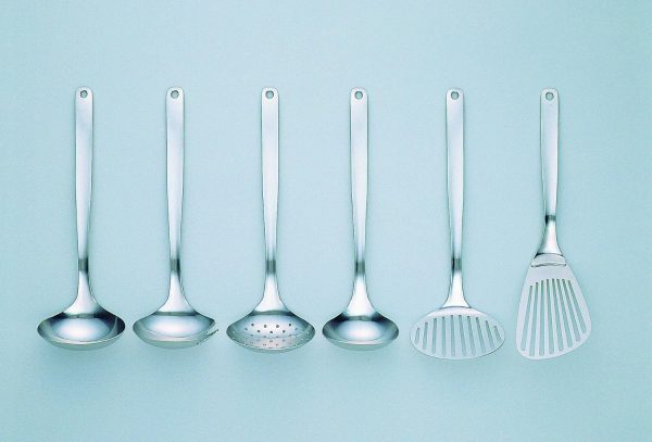 Kitchen Tool Designed Simple and Easy to Use,  Stainless Steel, Butterbeater, Turner, Skimmer, Fork Ladle, Large, Ladle M, Dishwasher Safe, 18-8 Stainless Steel